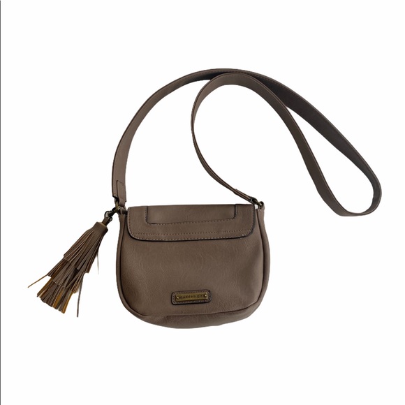 MADDEN GIRL Taupe Crossbody Purse - Picture 2 of 5